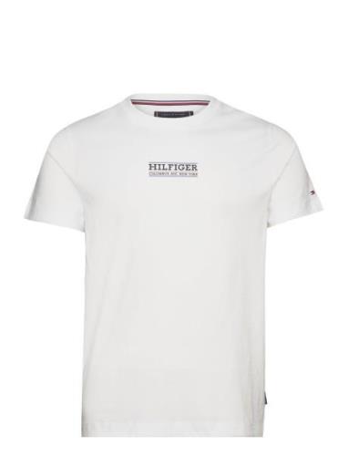 Small Hilfiger Tee Tops T-Kortærmet Skjorte White Tommy Hilfiger