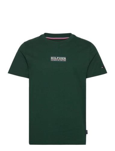 Small Hilfiger Tee Tops T-Kortærmet Skjorte Green Tommy Hilfiger