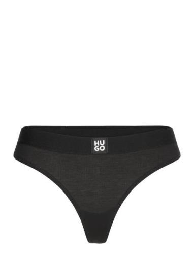 Thong Rib G-streng Undertøj Black HUGO