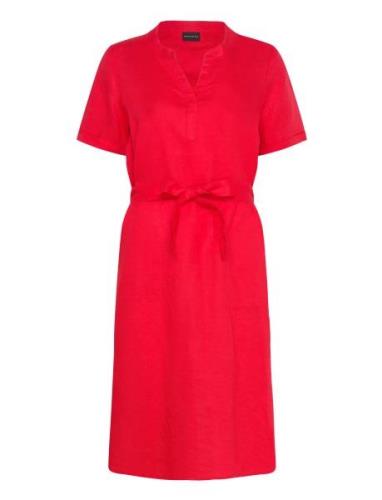 Casual Dress Knælang Kjole Red Brandtex