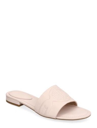 Soft Nappa-Alegra Iii-Sn-Sli Flade Sandaler Pink Lauren Ralph Lauren