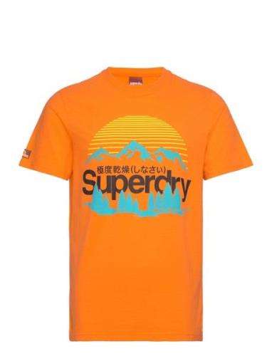 Great Outdoors Nr Graphic Tee Tops T-Kortærmet Skjorte Orange Superdry