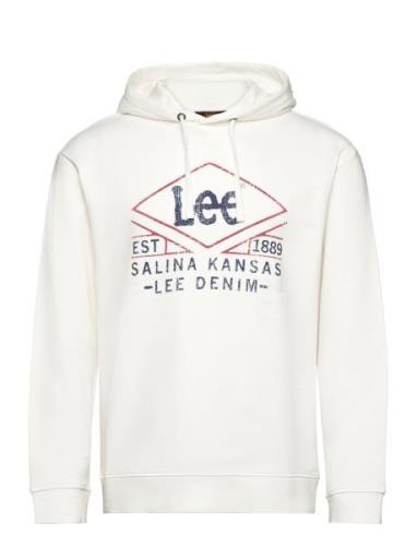 Hoodie Tops Sweatshirts & Hoodies Hoodies White Lee Jeans