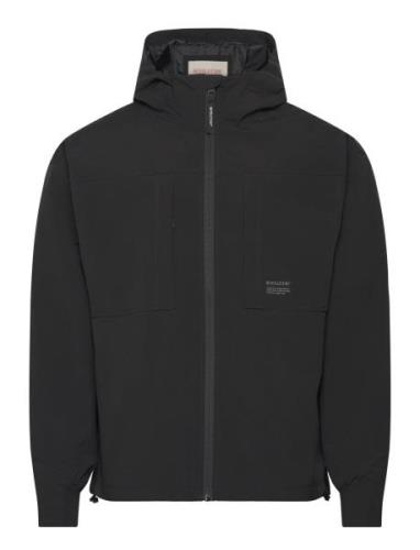 Hooded Windbreaker Tynd Jakke Black Revolution