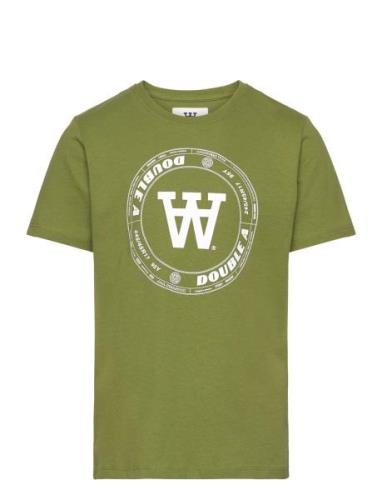 Ola Tirewall T-Shirt Gots Tops T-Kortærmet Skjorte Green Double A By W...