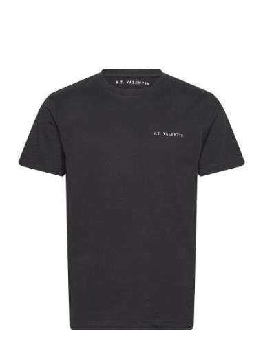 Heavyweight Organic Logo Tee Tops T-Kortærmet Skjorte Black S.T. VALEN...