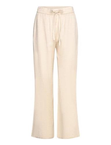 Lovisa Trousers Bottoms Trousers Wide Leg Beige Movesgood