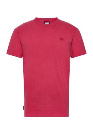 Vintage Texture Tee Tops T-Kortærmet Skjorte Red Superdry