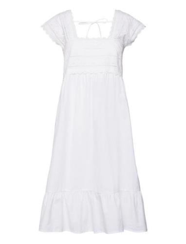 Nightdress Broderie Anglaise Nattøj White Lindex