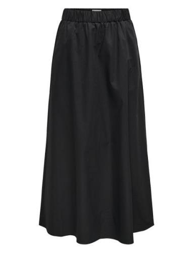 Onlzora Hw Long Skirt Pnt Lang Nederdel Black ONLY