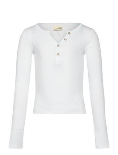 T-Shirt Long-Sleeve Tops T-shirts Long-sleeved T-Skjorte White Sofie S...