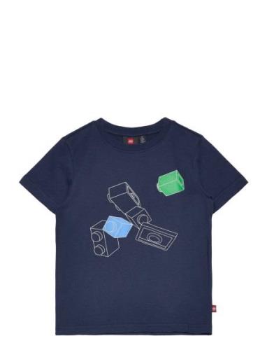 Lwtano 204 - T-Shirt S/S Tops T-Kortærmet Skjorte Navy LEGO Kidswear