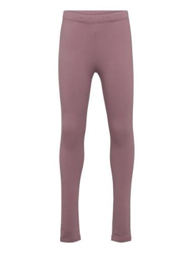 Leggings Basic Brushed Inside Bottoms Leggings Purple Lindex