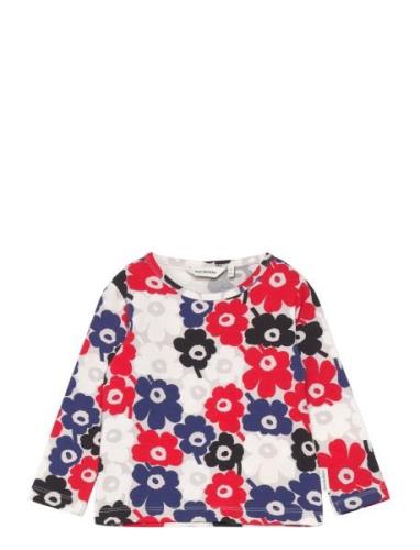 Ouli Unikko I Tops T-shirts Long-sleeved T-Skjorte Multi/patterned Mar...