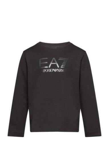 T-Shirt Tops T-shirts Long-sleeved T-Skjorte Black EA7