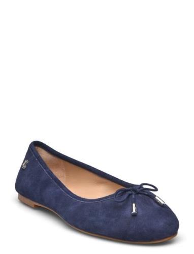 Jayna Suede Flat Ballerinasko Ballerinaer Navy Lauren Ralph Lauren