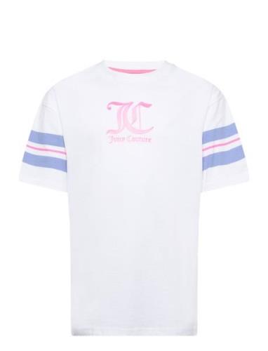 Juicy Stripe Sleeve Tops T-Kortærmet Skjorte White Juicy Couture