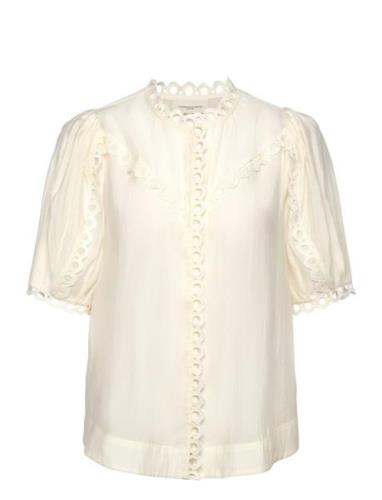 Cmmolly-Shirt Tops Blouses Short-sleeved Cream Copenhagen Muse