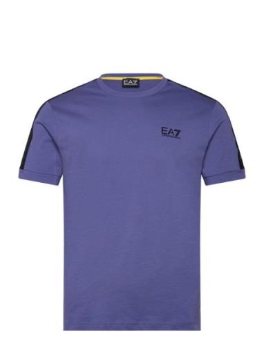 T-Shirt Tops T-Kortærmet Skjorte Blue EA7