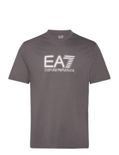 T-Shirt Tops T-Kortærmet Skjorte Grey EA7