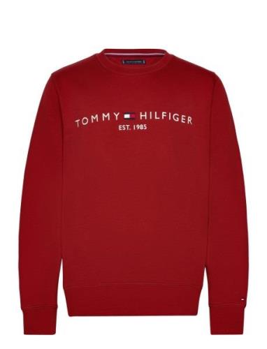 Tommy Logo Sweatshirt Tops Sweatshirts & Hoodies Sweatshirts Red Tommy...