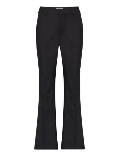 Msdexa Mid Waisted Flared Pant Bottoms Trousers Flared Black Minus