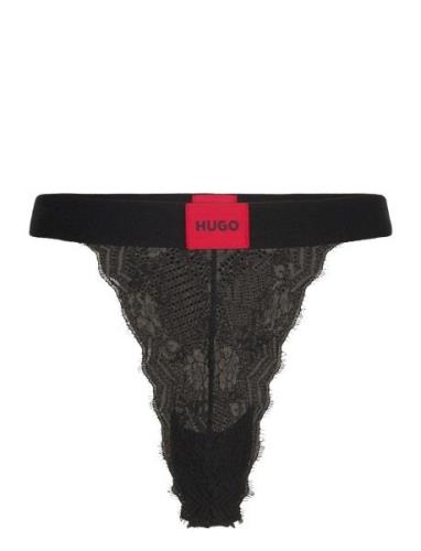 Thong Lace G-streng Undertøj Black HUGO