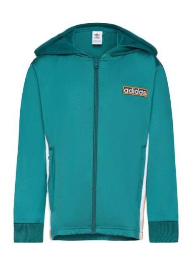 Adibreak Fz Hd Tops Sweatshirts & Hoodies Hoodies Green Adidas Origina...