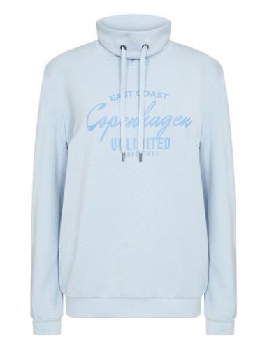 Sc-Banu Tops Sweatshirts & Hoodies Sweatshirts Blue Soyaconcept