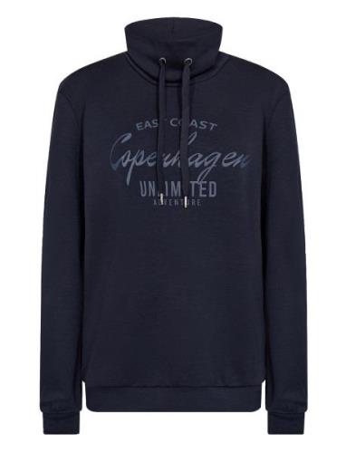 Sc-Banu Tops Sweatshirts & Hoodies Sweatshirts Navy Soyaconcept