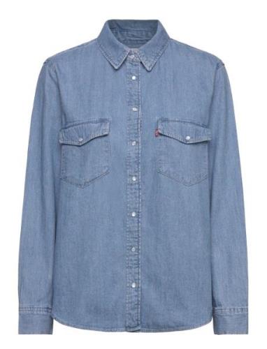 Iconic Western Old 517 Blue 2 Tops Shirts Long-sleeved Blue LEVI´S Wom...