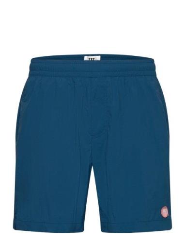 Dub Resort Swim Shorts Badeshorts Blue Double A By Wood Wood