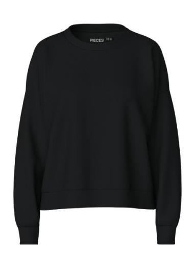 Pcchilli Ls Sweat Noos Bc Tops Sweatshirts & Hoodies Sweatshirts Black...