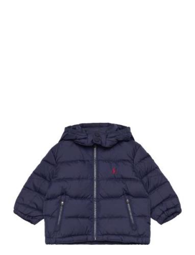 Ripstop Hooded Down Jacket Foret Jakke Navy Ralph Lauren Baby