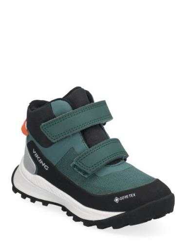 Expower Mid Gtx 2V Vinterstøvler Med Burrebånd Green Viking