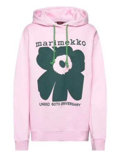 Luuppi Unikko Placement Tops Sweatshirts & Hoodies Hoodies Pink Marime...