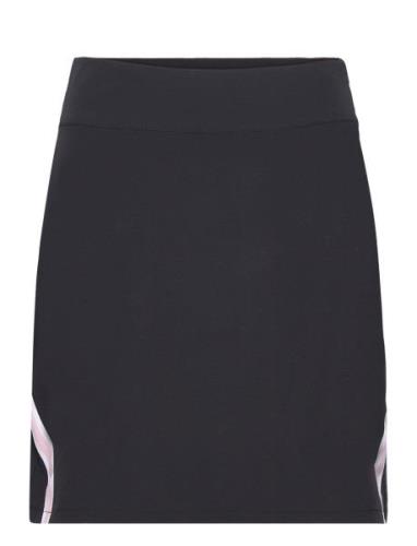 Lds Brook Stripe Skort 50Cm Sport Short Black Abacus