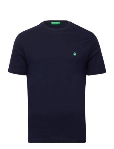 T-Shirt Tops T-Kortærmet Skjorte Navy United Colors Of Benetton