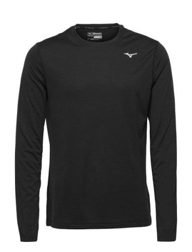 Impulse Core Ls Tee Tops T-Langærmet Skjorte Black Mizuno