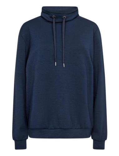 Sc-Banu Tops Sweatshirts & Hoodies Sweatshirts Navy Soyaconcept