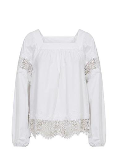 Sc-Netti Tops Blouses Long-sleeved White Soyaconcept