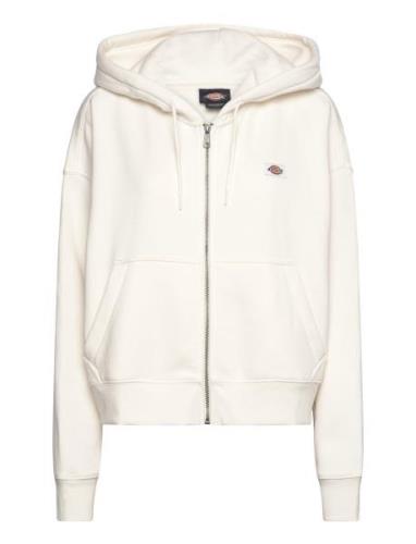 Oakport Zip Hoodie W Tops Sweatshirts & Hoodies Hoodies Cream Dickies