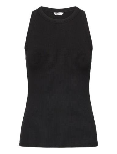 Amal-M Tops T-shirts & Tops Sleeveless Black MbyM