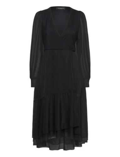 Phloxbbnora Dress Knælang Kjole Black Bruuns Bazaar