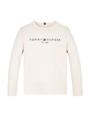 U Essential Tee L/S Tops T-shirts Long-sleeved T-Skjorte White Tommy H...