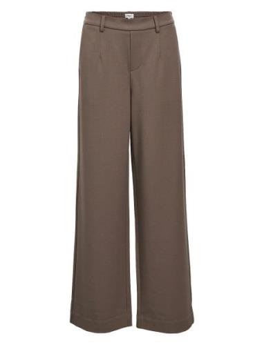 Objlisa Wide Pant Noos Bottoms Trousers Wide Leg Brown Object