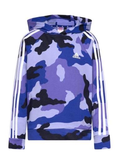 J Bl Camo Ft Hd Sport Sweatshirts & Hoodies Hoodies Blue Adidas Sports...