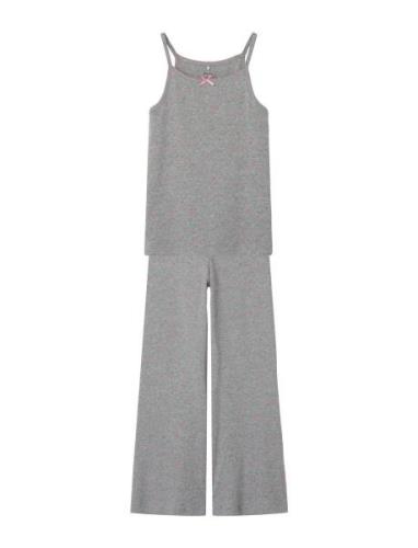 Nkfdinaya Sl Night Set Pyjamassæt Grey Name It