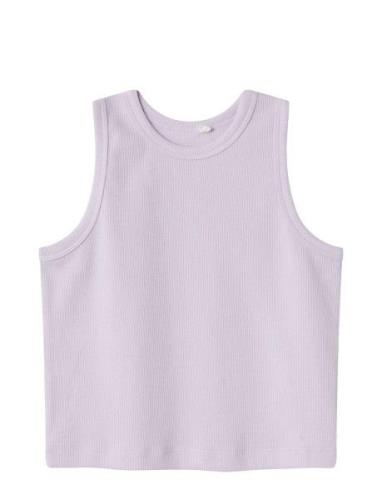 Nkfnakal Sl Short Top Noos Tops T-shirts Sleeveless Purple Name It