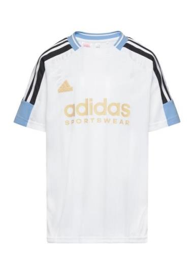 J Np Tee Tops T-Kortærmet Skjorte White Adidas Sportswear